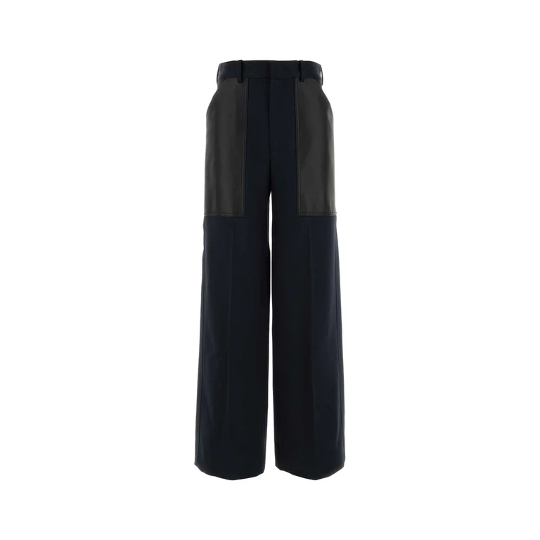 Bottega Veneta 838347v5p40 4246 Midnightblue Exterior: Wool Cotton Pantaloni