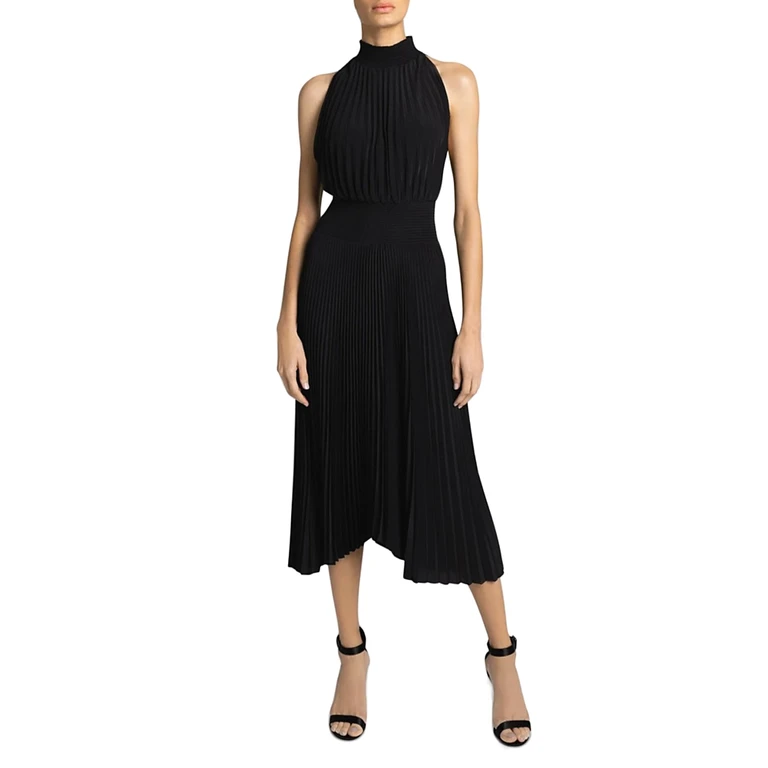 A. l.c. Renzo Pleated Midi Dress