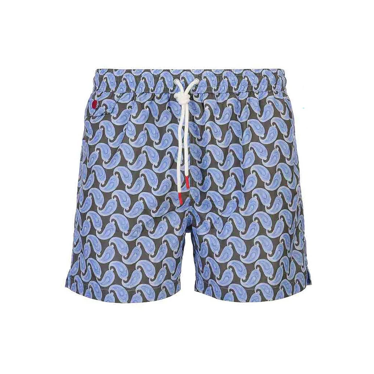 Kiton Short De Bain - Bleu