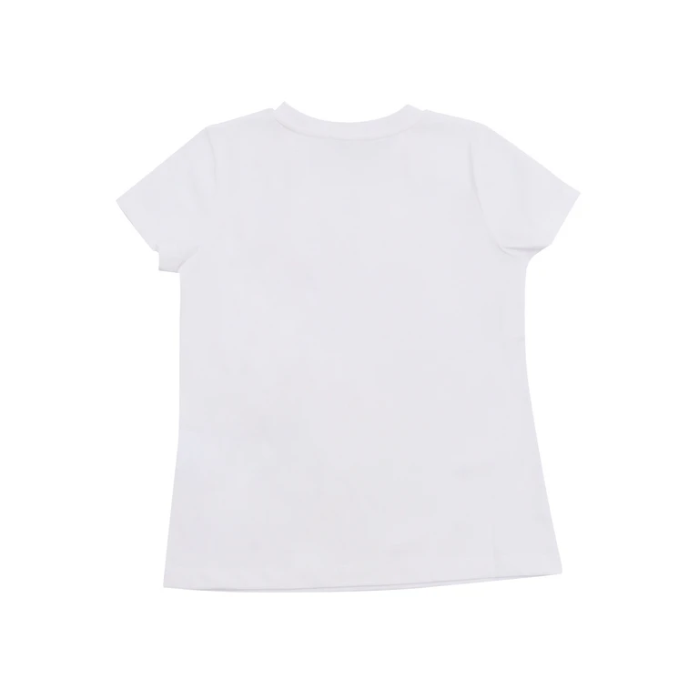 Moschino Kid SHORT SLEEVED T-SHIRT White Cotton Sleeves