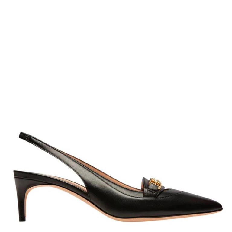 Bally Dianet 55 Leather Slingback Pumps, Brand Size 35 ( US Size 4.5 )
