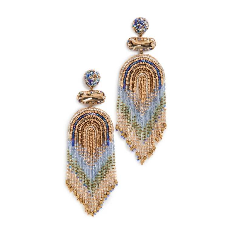 Deepa Gurnani Deepa by Deepa Gurnani Ishani Earrings Black Multi One Size