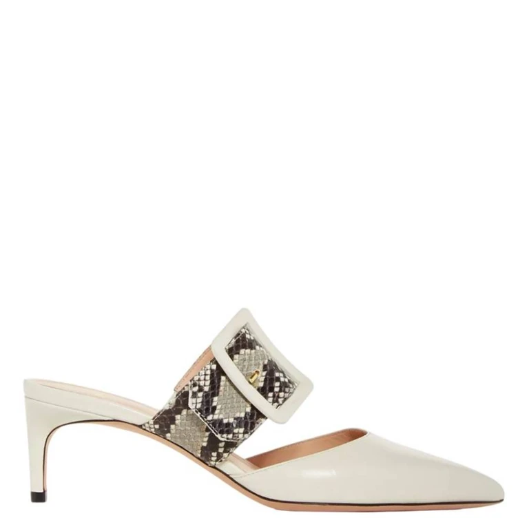Bally Jemina 55 Buckle Pointed Toe Mules