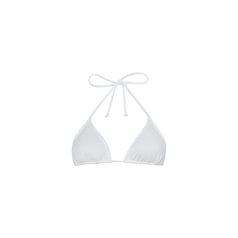 Mc2 Saint Barth Leah White Triangle Top Swimsuit - Women