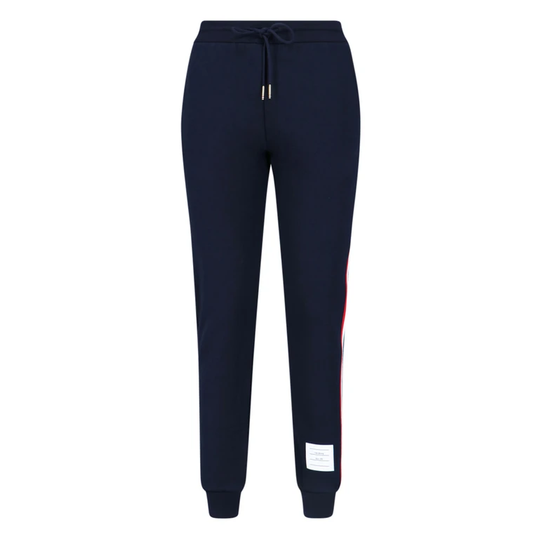 Thom Browne Trousers Blue Cotton - Women
