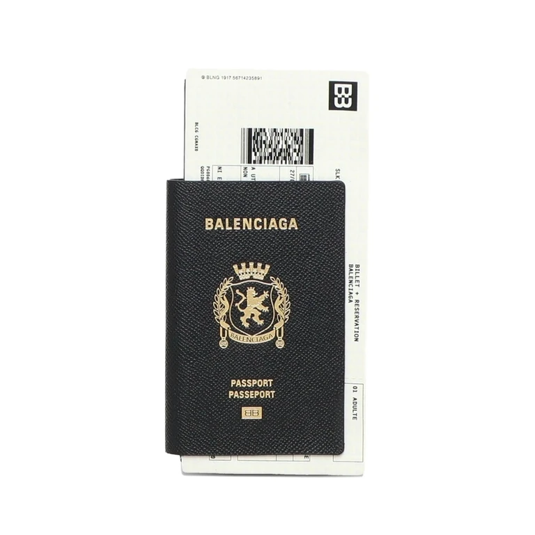 Carteira para Passaporte em Couro Balenciaga