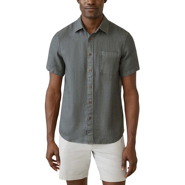 Faherty Short Sleeve Palma Linen Shirt