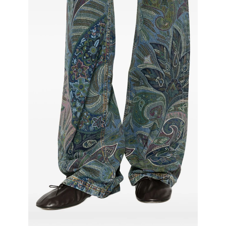 Etro Floral Print Jeans