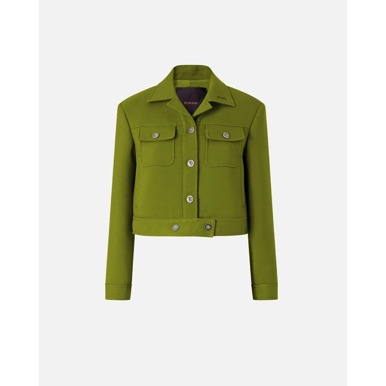Pinko - Blouson cropped avec surpiqûres - 46