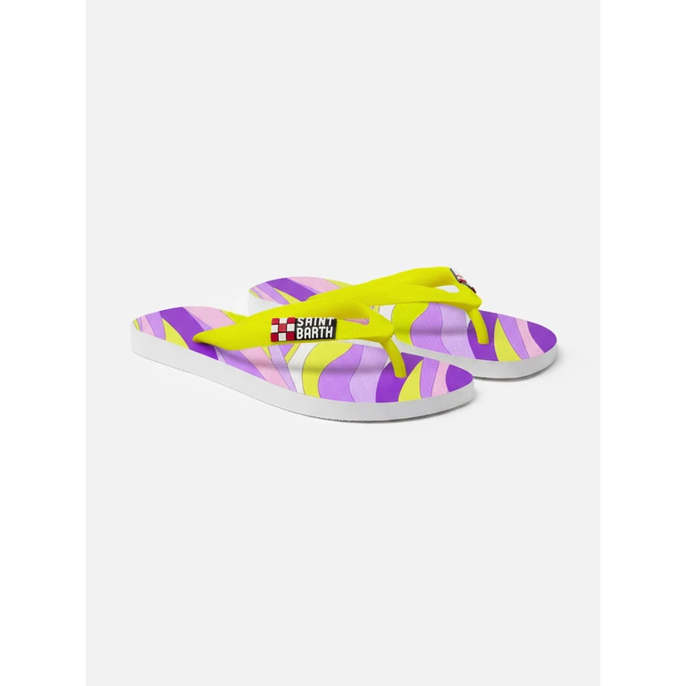 Mc2 Saint Barth Alma Flip Flops Shape Wave Pink Flop - Unisex