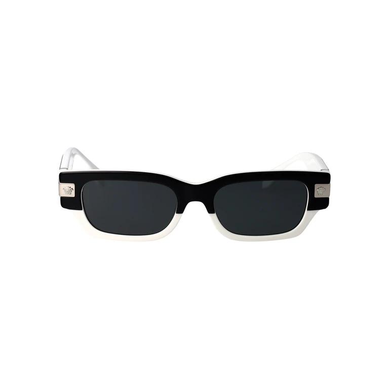 Versace 0ve4465 545987 Top Black/white Acetate Sunglasses - Men