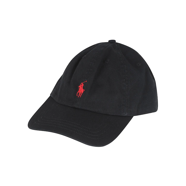 Ralph Lauren Kids Clsc Cap-apparel Black Cotton Cappello - Kids