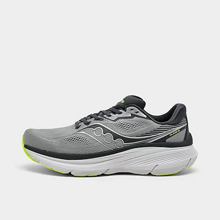 Saucony Men's Guide 19 Running Shoes in Fossil/Carbon Size: 7.5