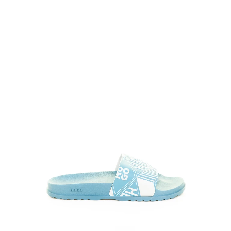 Hugo Boss Sandals Open Blue Rubber - Men