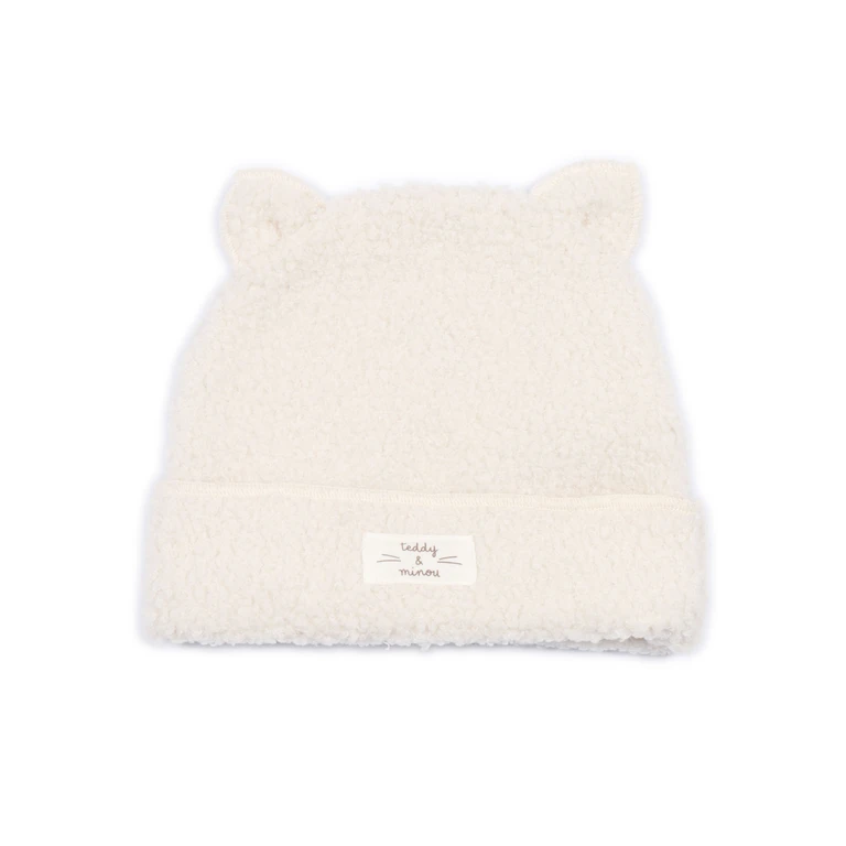 Teddy & Minou Cap White Polyester Hat - Unisex