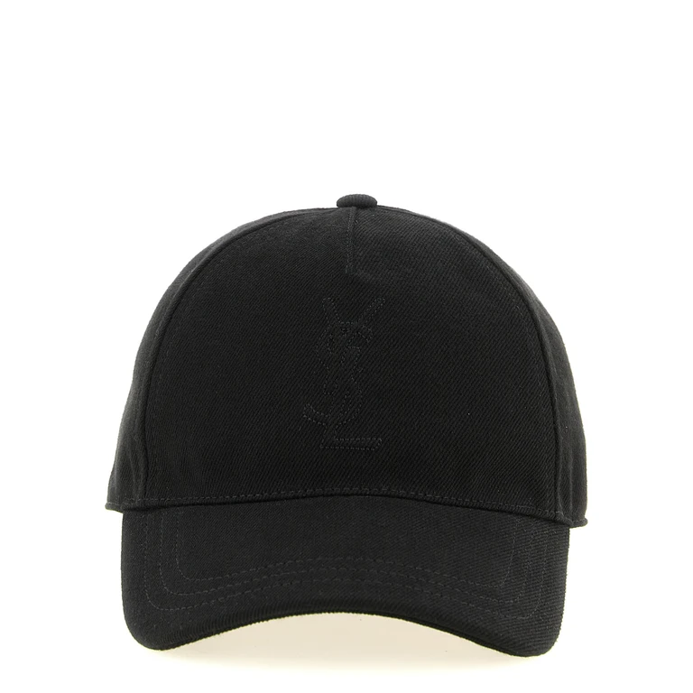 Black Cotton Cap (baseball Hat) - Men