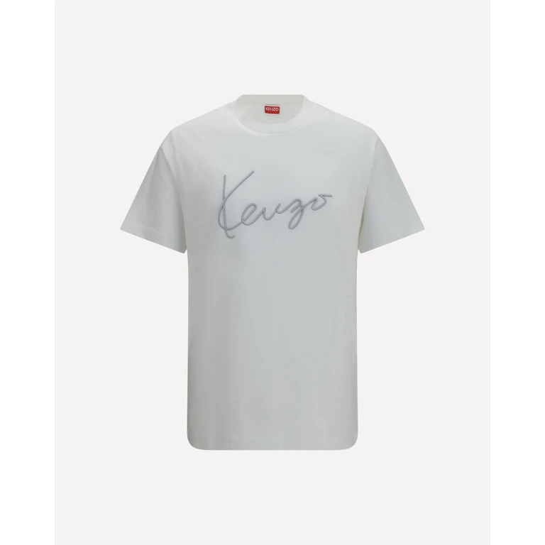 KENZO Embroidered signature cotton T-shirt Male S