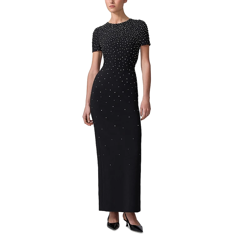 Carolina Herrera Embellished Column Gown