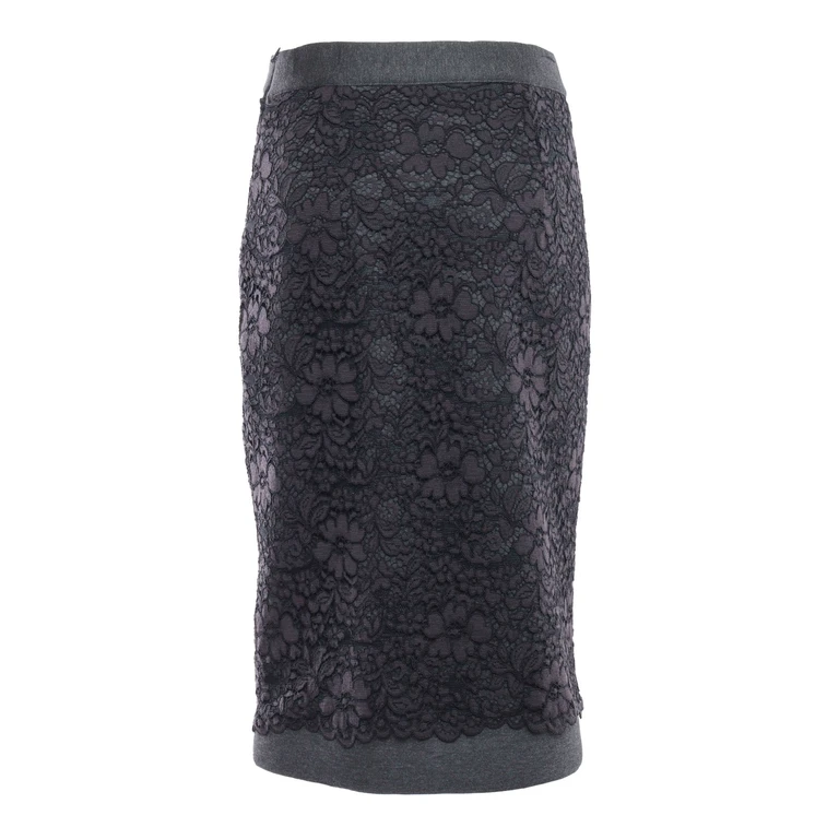 Parosh Skirt With Lace Detail
