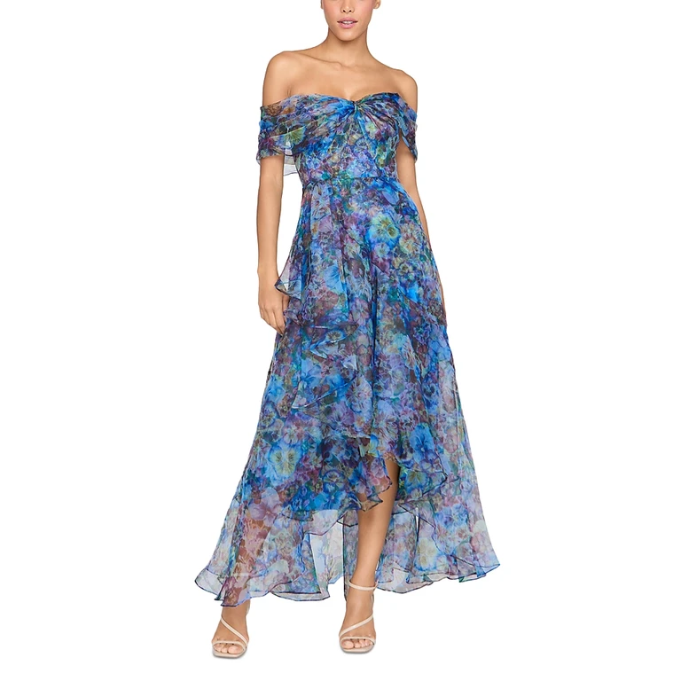 Theia Alona Off-the-Shoulder Gown