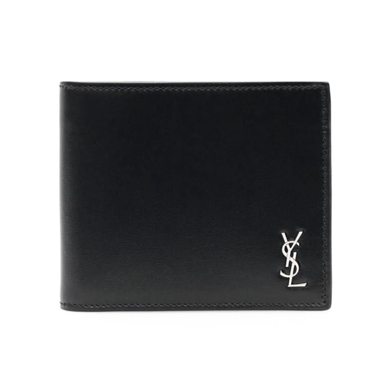 SAINT LAURENT Smooth leather bi-fold wallet Man One Size