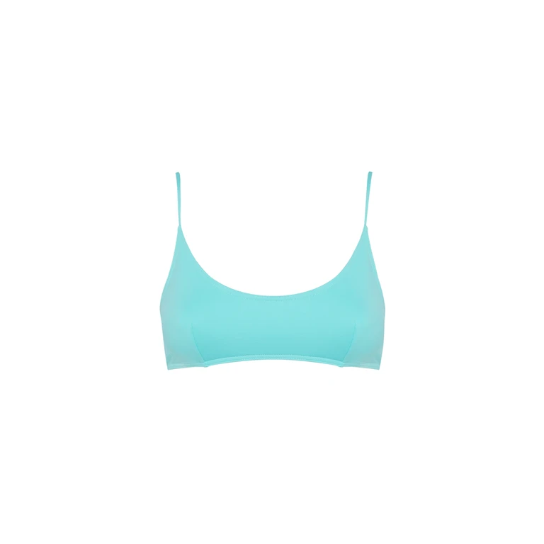 Mc2 Saint Barth Judy Water Green Bralette Beach Top - Women