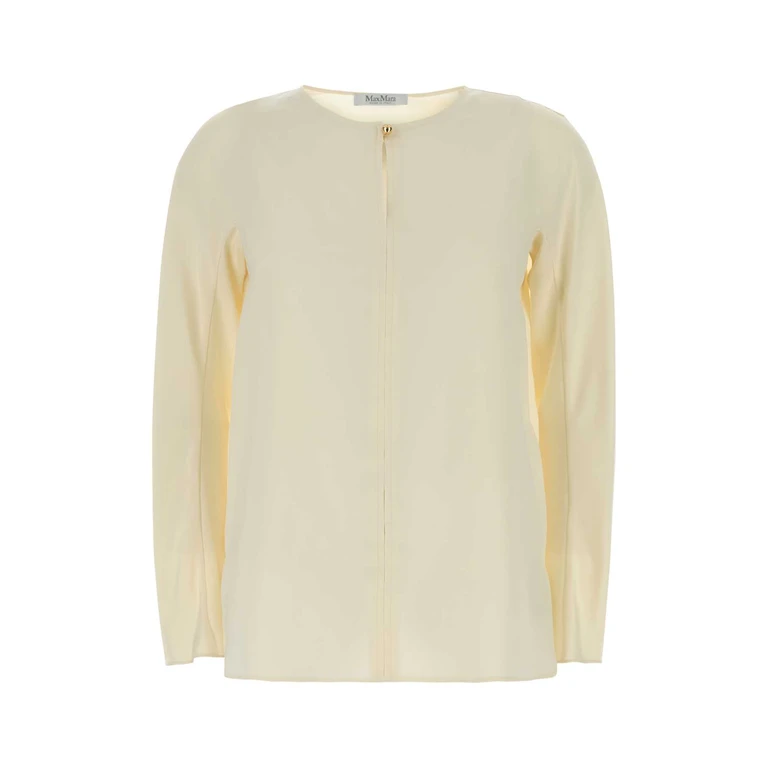 Max Mara 2611191018600 005 Avorio Exterior: Silk Elastane Maglie