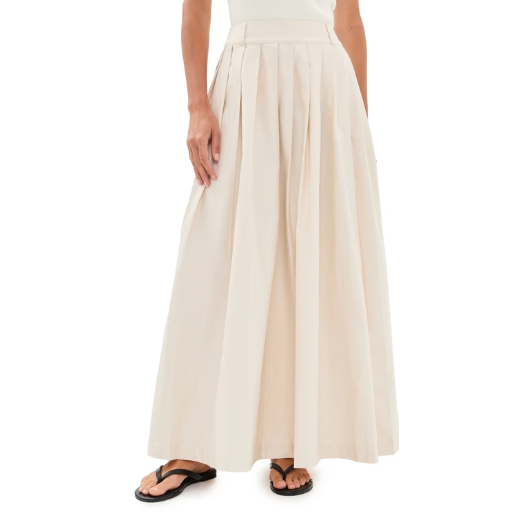 VRG GRL Delphi Maxi Skirt Cream M
