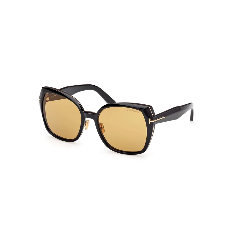 Tom Ford Plum Brown Butterfly Ladies Sunglasses FT1223 01E 58