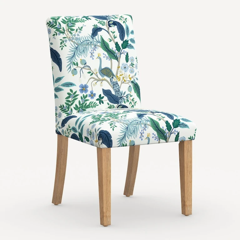Lorraine Blue Peacock Dining Chair