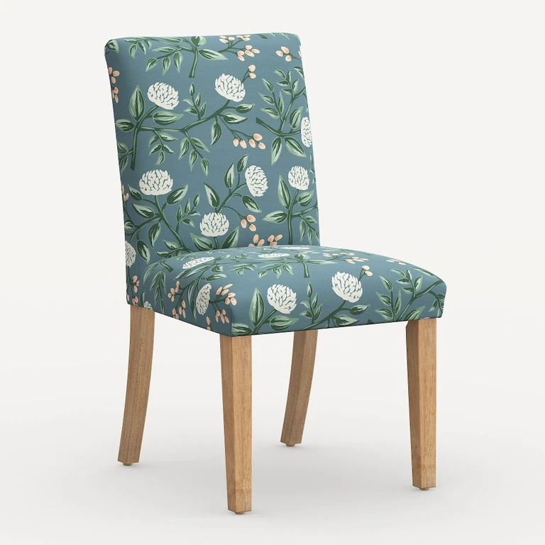 Lorraine Emerald Peonies Dining Chair