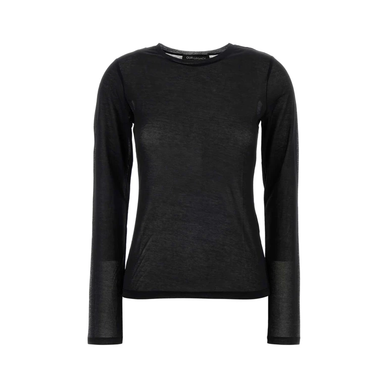 Our Legacy W2266sbs Blastojer Black Stocking Jersey Exterior: Cotton Nylon Maglie