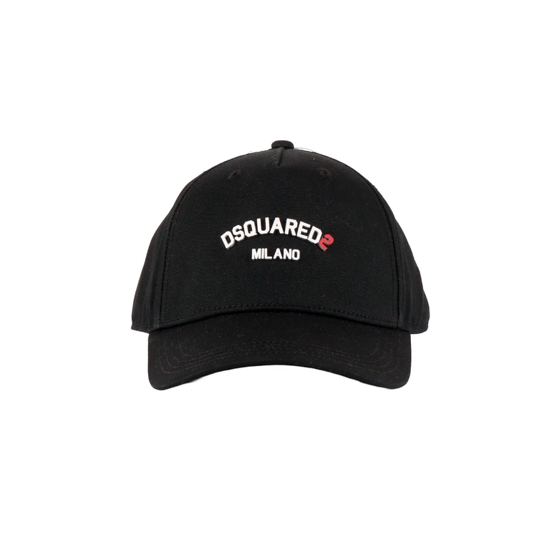 D-Squared2 Caps Black Cotton Hat - Unisex