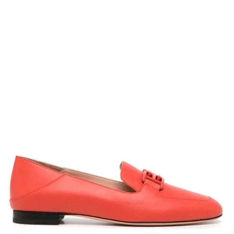 Bally Ellah Logo Plaque Leather Loafers