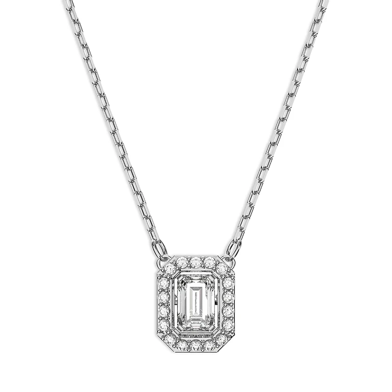Swarovski Una Mixed Cut Square Pendant Necklace, 15-17