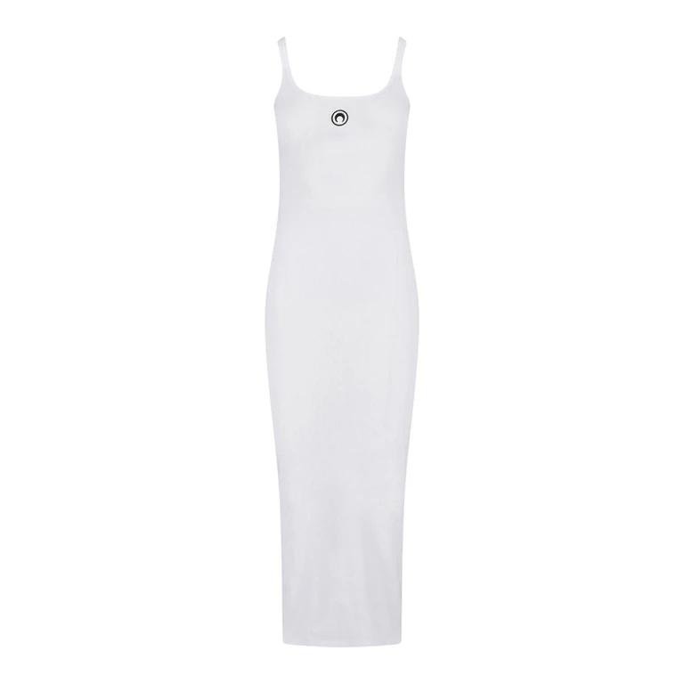 Marine Serre Maxi Robe - Bleu Foncé