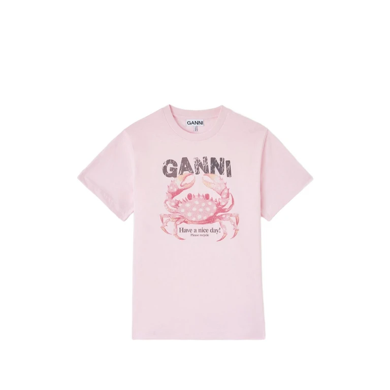 Ganni T-Shirts And Polos Pink - Women