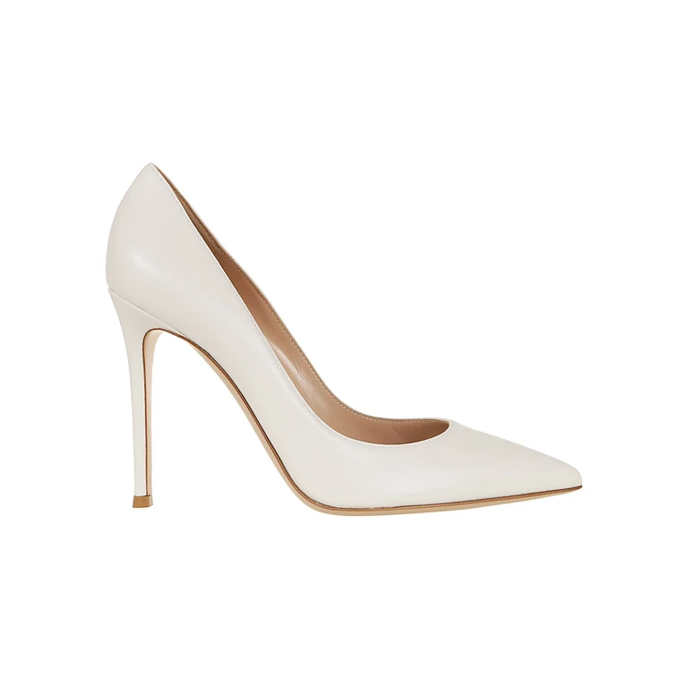 Gianvito Rossi Gianvito 105 Nappa White Cuoio; Calzature - Women