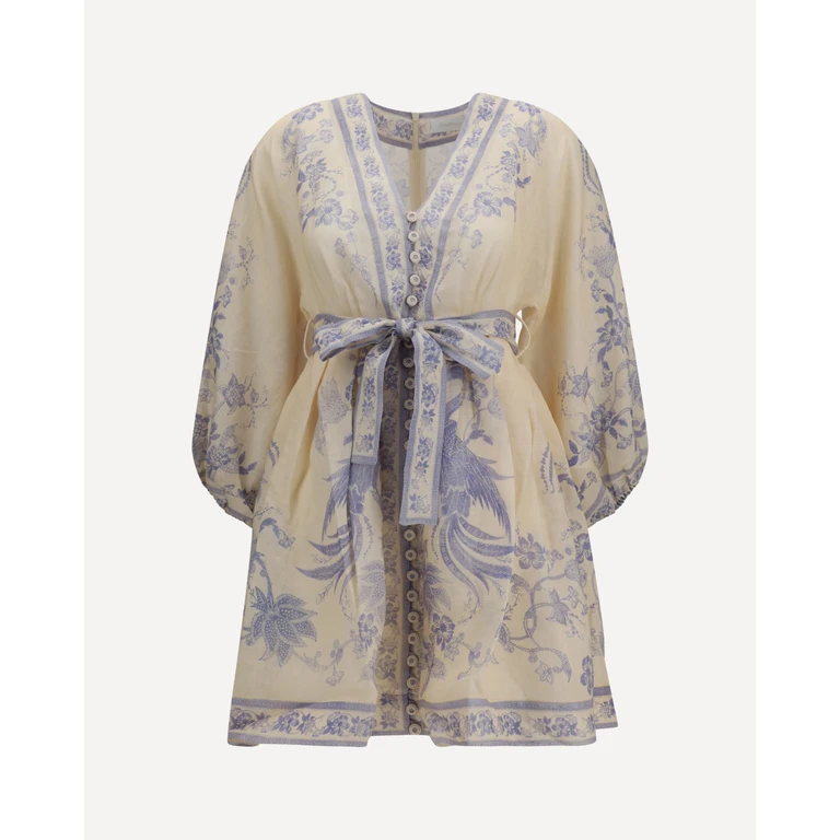 ZIMMERMANN Indra Plunge mini Dress Female 3