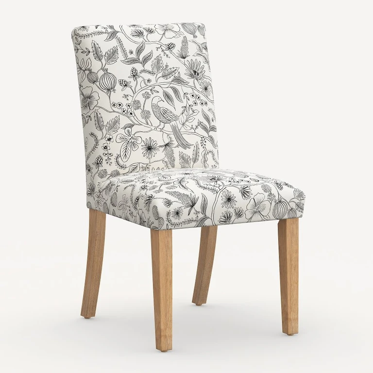 Lorraine Aviary Cream & Black Dining Chair