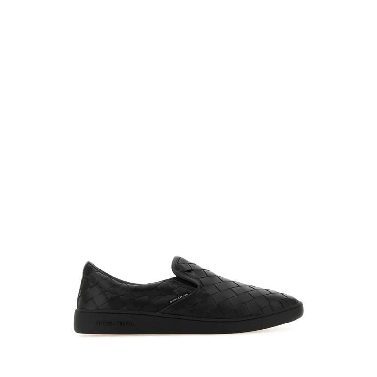 Bottega Veneta Black Leather Sawyer Slip Ons Blk Calf Skin Sneaker - Men