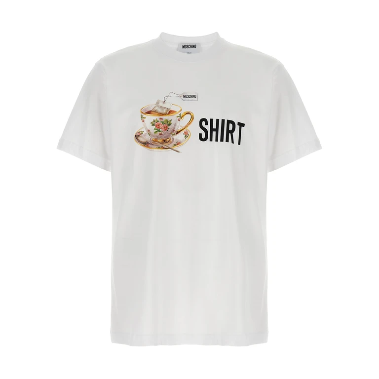White Cotton T-Shirt - Men