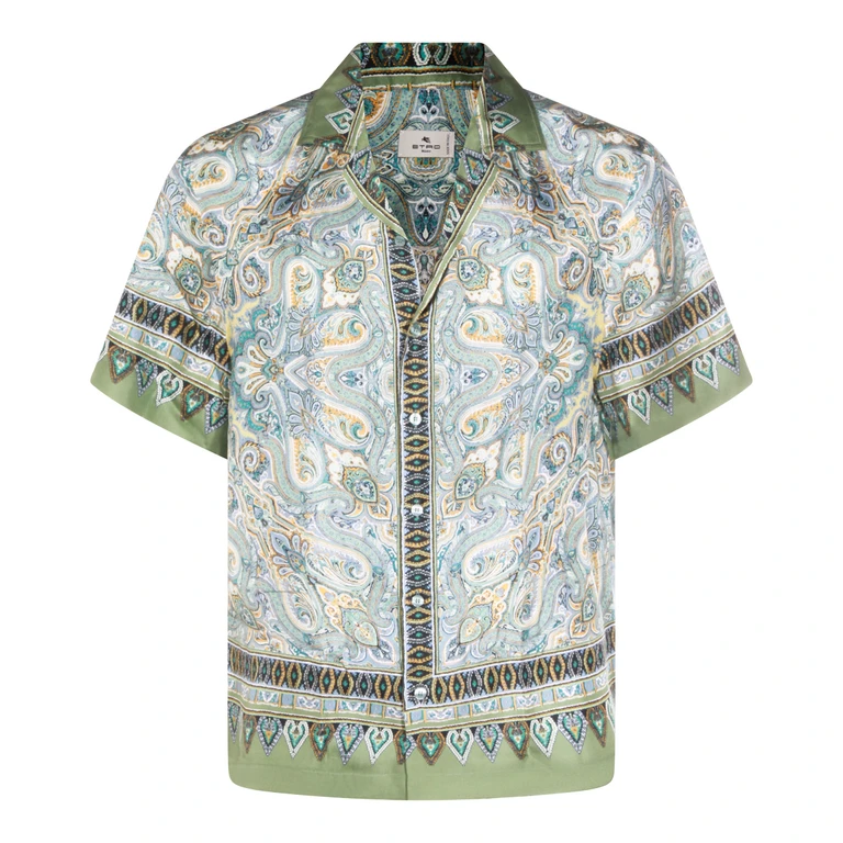 Chemise en soie multicolore Burberry