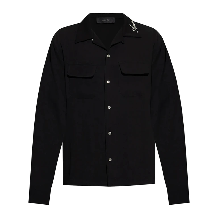 Amiri Logo-embroidered Collar Shirt
