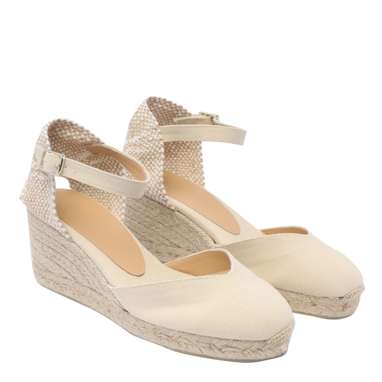 Chiarita Round-Toe Canvas Espadrilles with a Medium Wedge (0216612017)