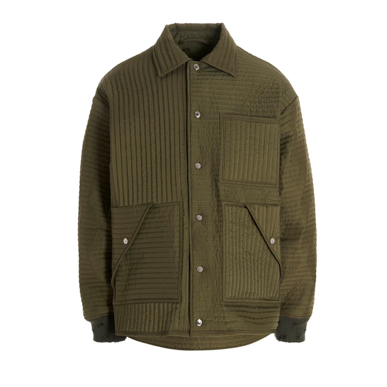 Khrisjoy chore Quilted Stripes Down Jacket