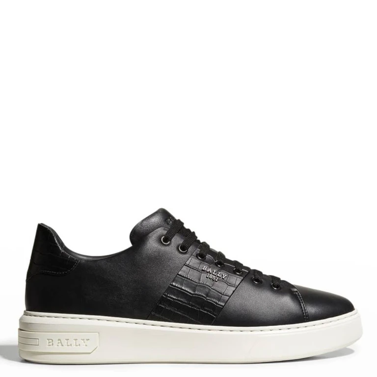 Bally Mattye Leather Low-Top Sneakers