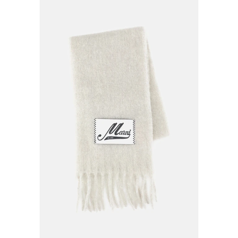 Marni Scarfs Blue Alpaca Woven Polyamide - Women