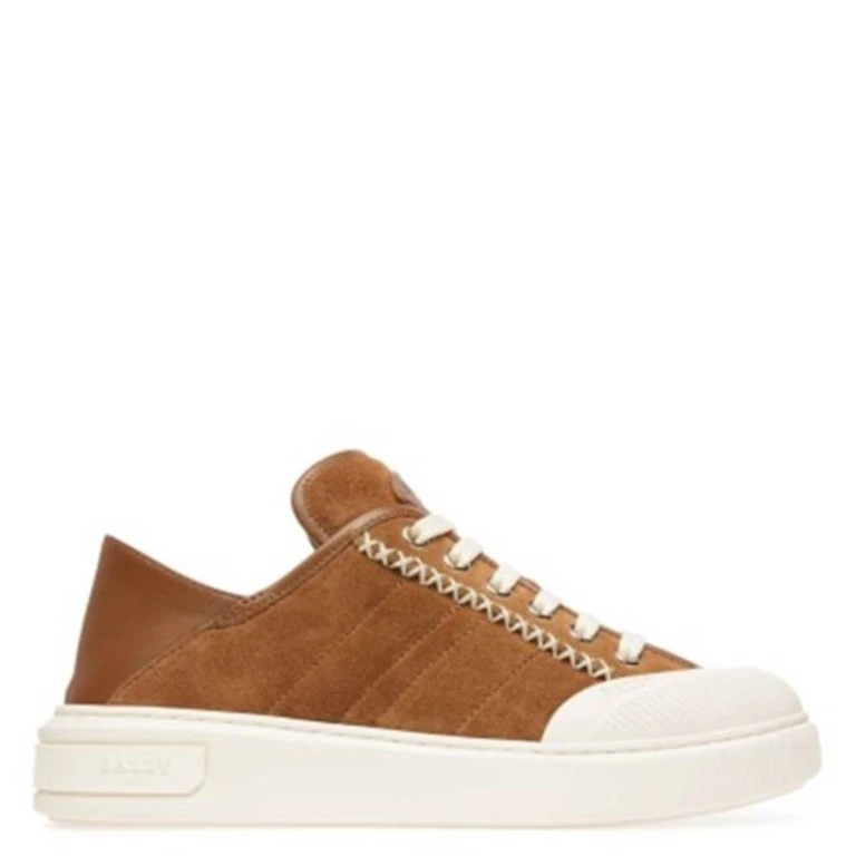 Bally Marily Calf Suede Sneakers, Brand Size 35 ( US Size 4.5 )