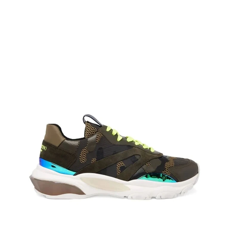 Valentino Mens Green Sneakers